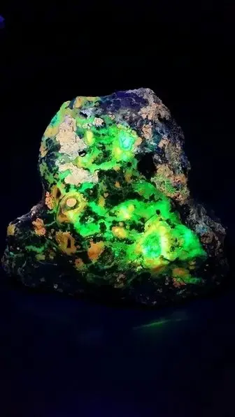 Fluorescent Opal Chalcedony Specimen