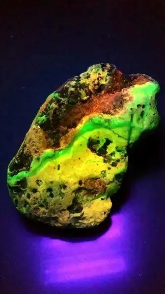 Fluorescent Chalcedony Specimen