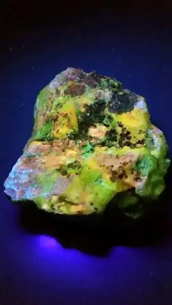 Fluorescent Chalcedony Specimen